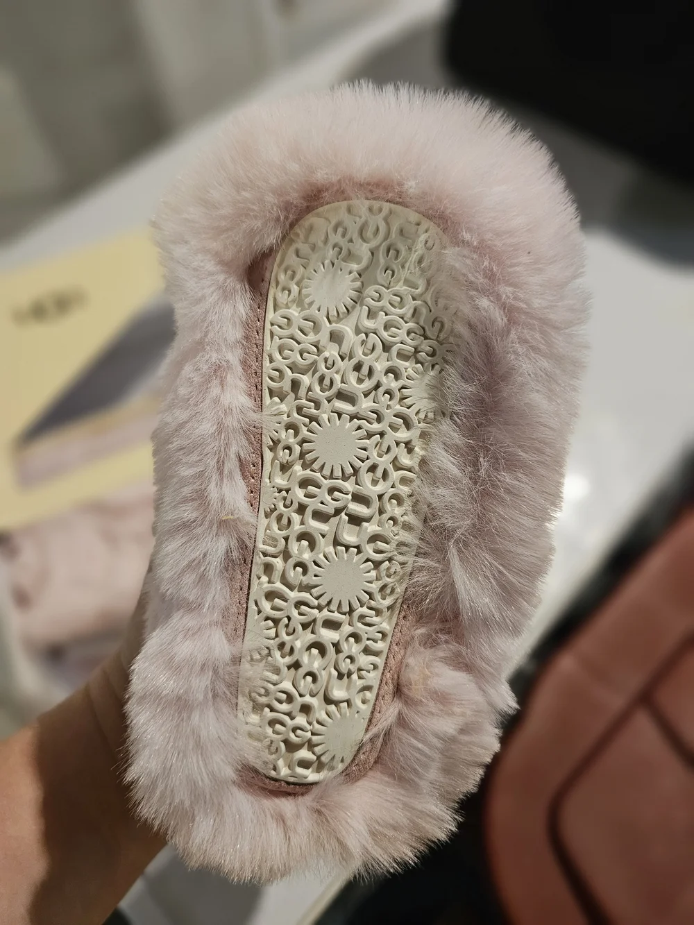 Ugg Jessie Bow Fluff Pink Bootie (Walker 4/5 M) (NIB)